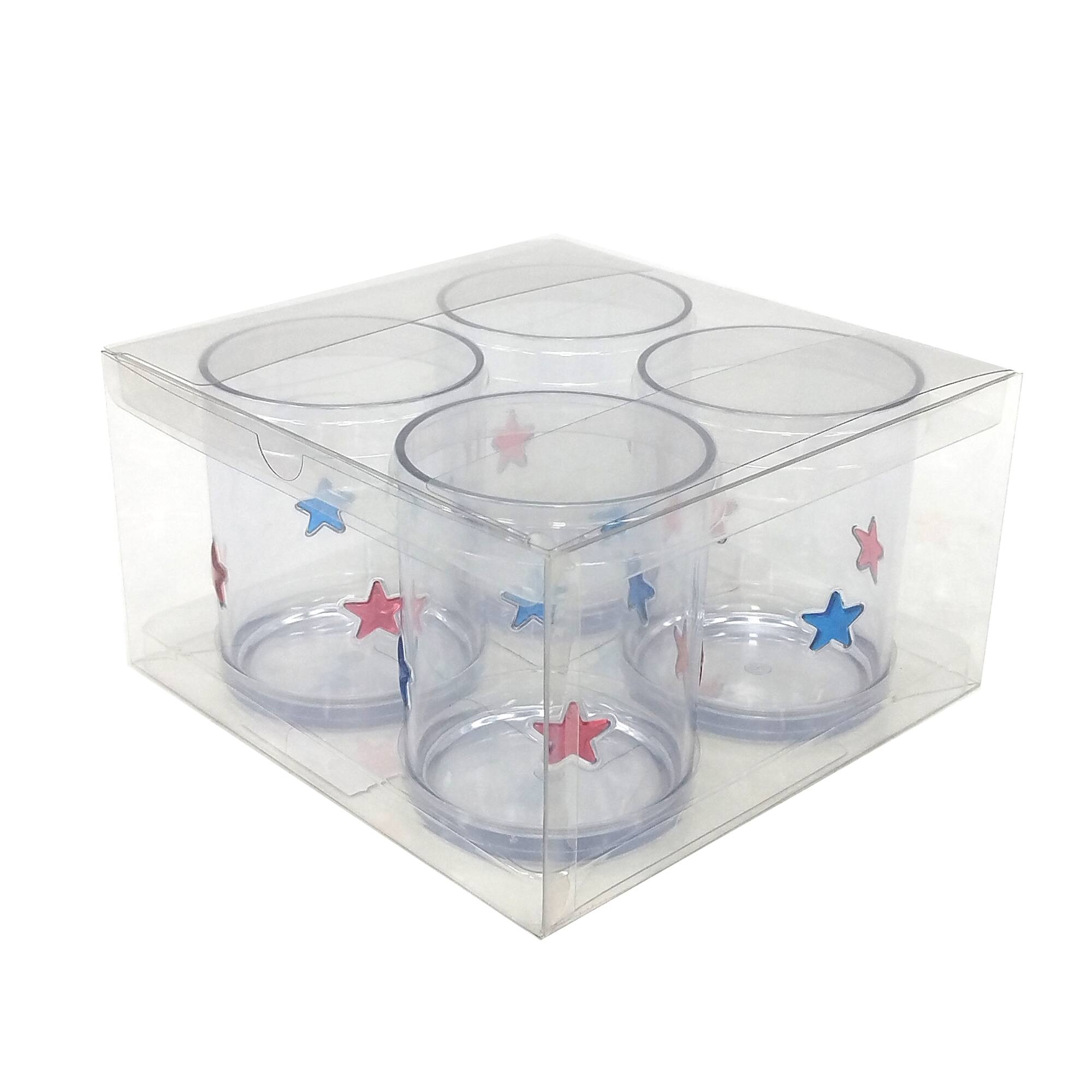 13.5oz. Red, White & Blue Stars Tumblers, 4ct. by Celebrate It™